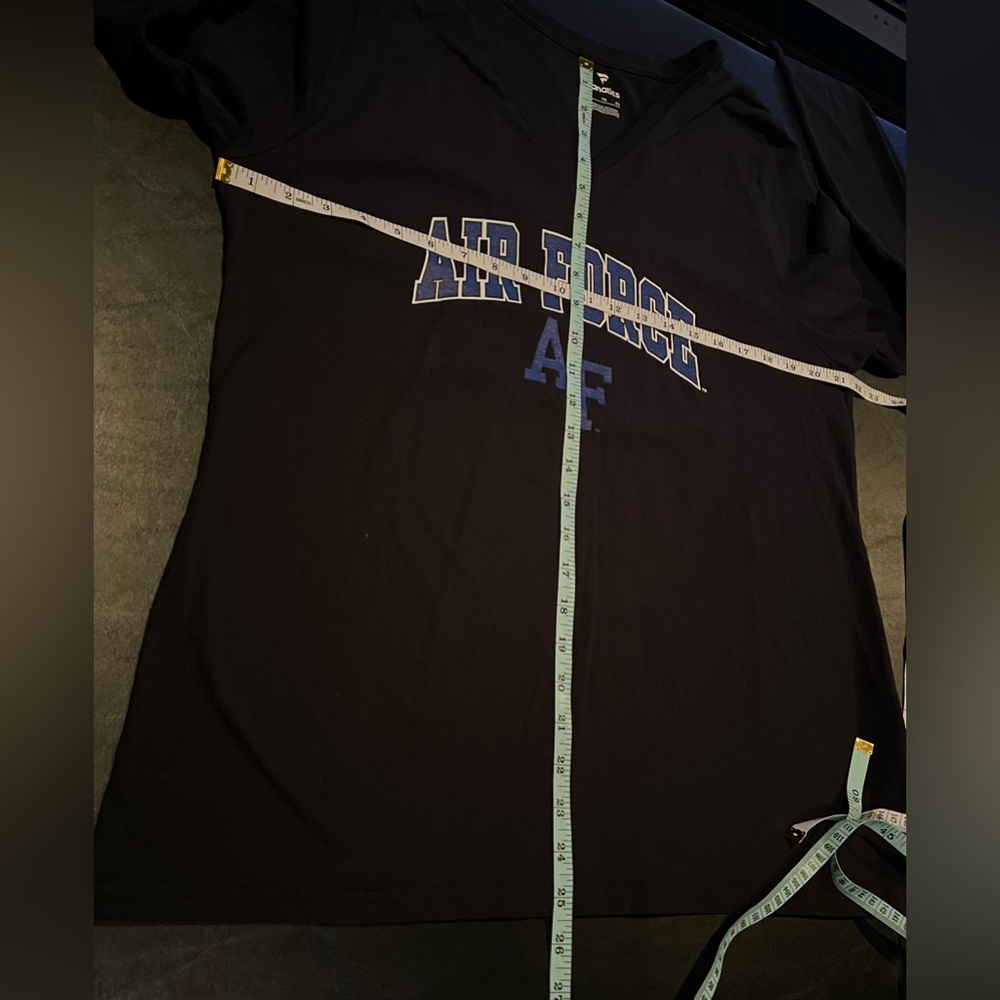 Air Force Falcons Women's Campus Black Long Sleeve V-Neck Shirt - Picture 7 of 7